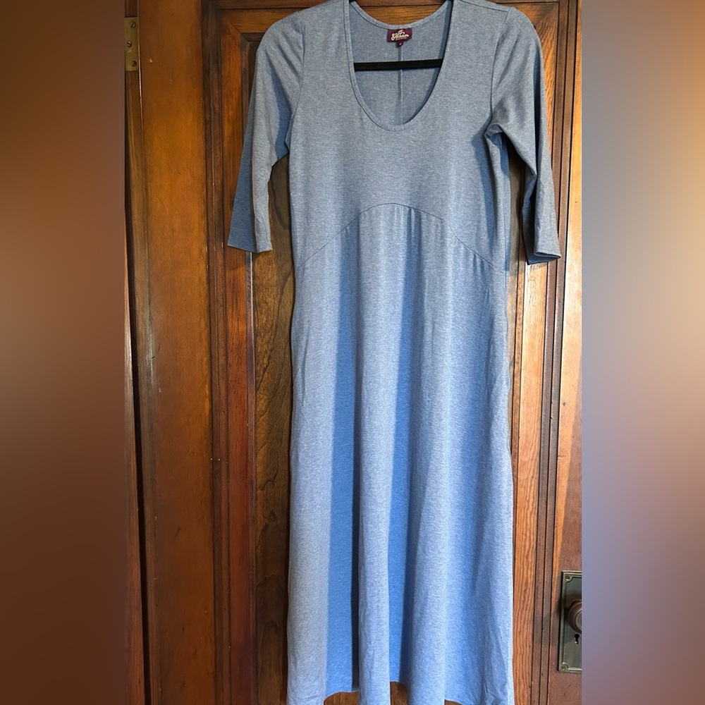 Salaam Elegant Blue Midi Dress